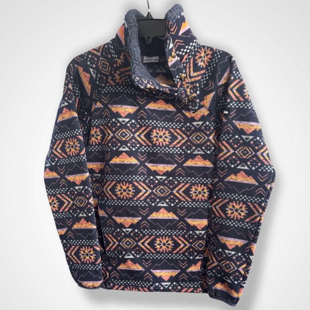 Columbia Multicolor Fleece Pullover - Picture 4 of 9
